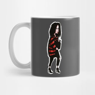 stylish young fashion pretty girl on heels Mug